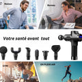 FlexiRelax avec ses différents embouts de massage